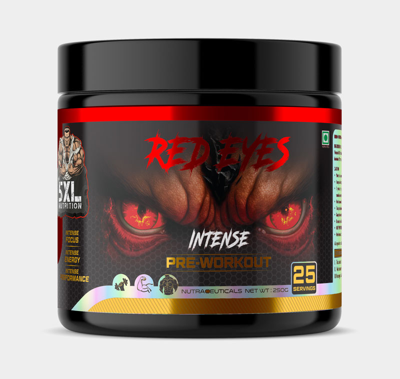 Red Eyes Intense Pre Workout | Explosive Energy & Focus | 250gm