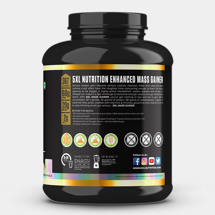 5XL Gain | High Calorie Weight & Muscle Gain Formula | 3kg - Image 2