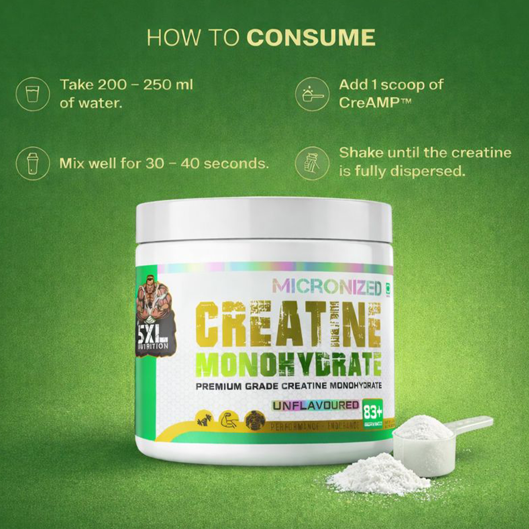 Creatine Monohydrate | Increase Strength & Power | 120g - Image 3